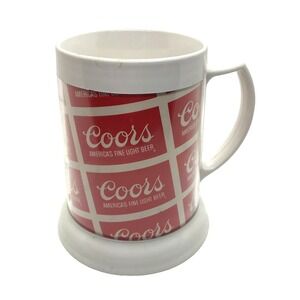 VINTAGE COORS Beer Plastic Mug 10 oz Short Stein  Mug 1970s NOS